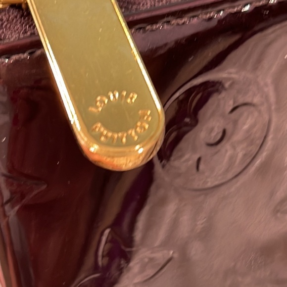 Louis Vuitton Amarante Vernis Patent Rosewood Shoulder Bag Satchel Burgundy - Picture 12 of 12